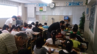 手稲珠算学校 授業風景